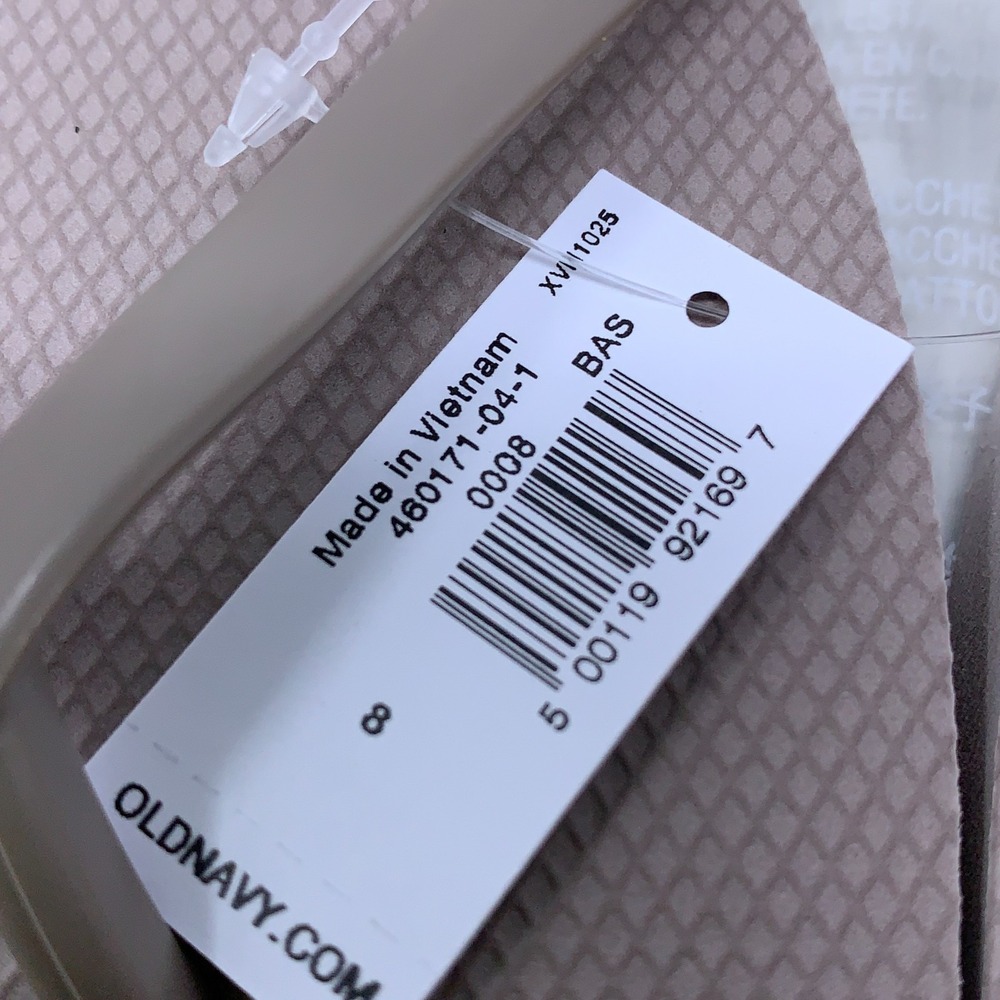 Lot of 2 Old Navy Womens Shoe Size 8 Multicolor Classic Flip Flop Sandals NWT - Picture 5 of 11